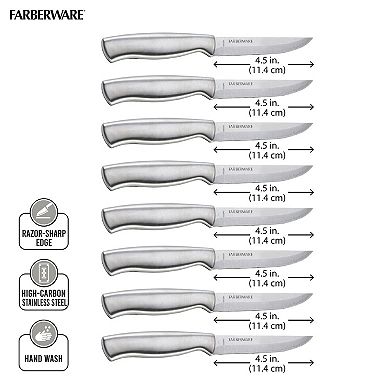 Farberware 8-pc. Stainless Steel Steak Knife Set