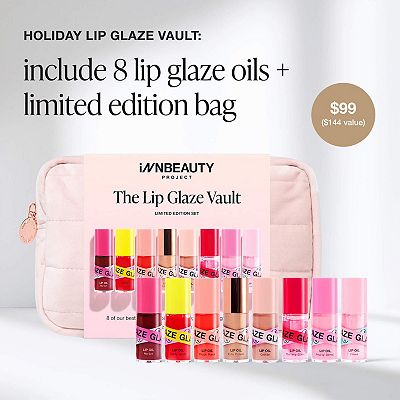 ポイントメイクアップキット iNNBEAUTY PROJECT The Lip Glaze Vault Limited Edition Holiday