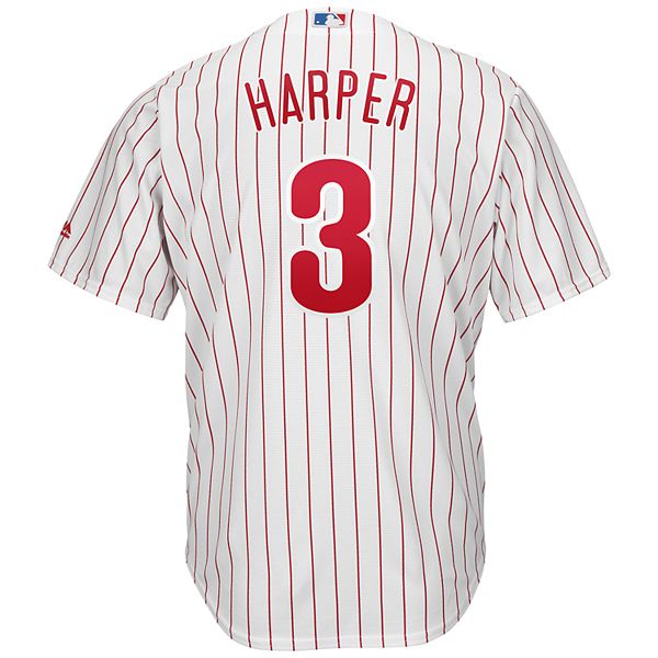 Men's Philadelphia Phillies Bryce Harper Nike White Home Replica Player Jersey XL