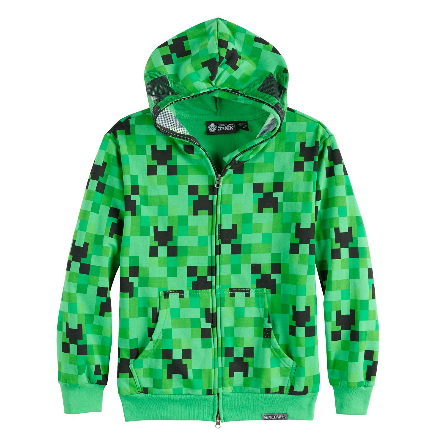 minecraft creeper hoodie