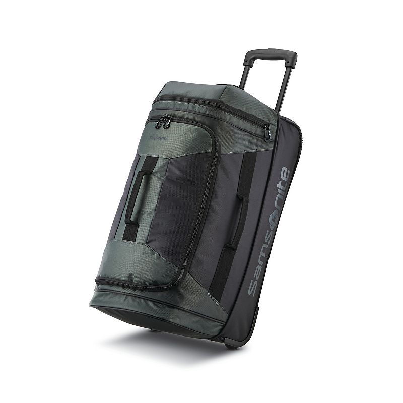 Samsonite - Andante 2 23" Wheeled Duffel Bag - Black/Moss Green