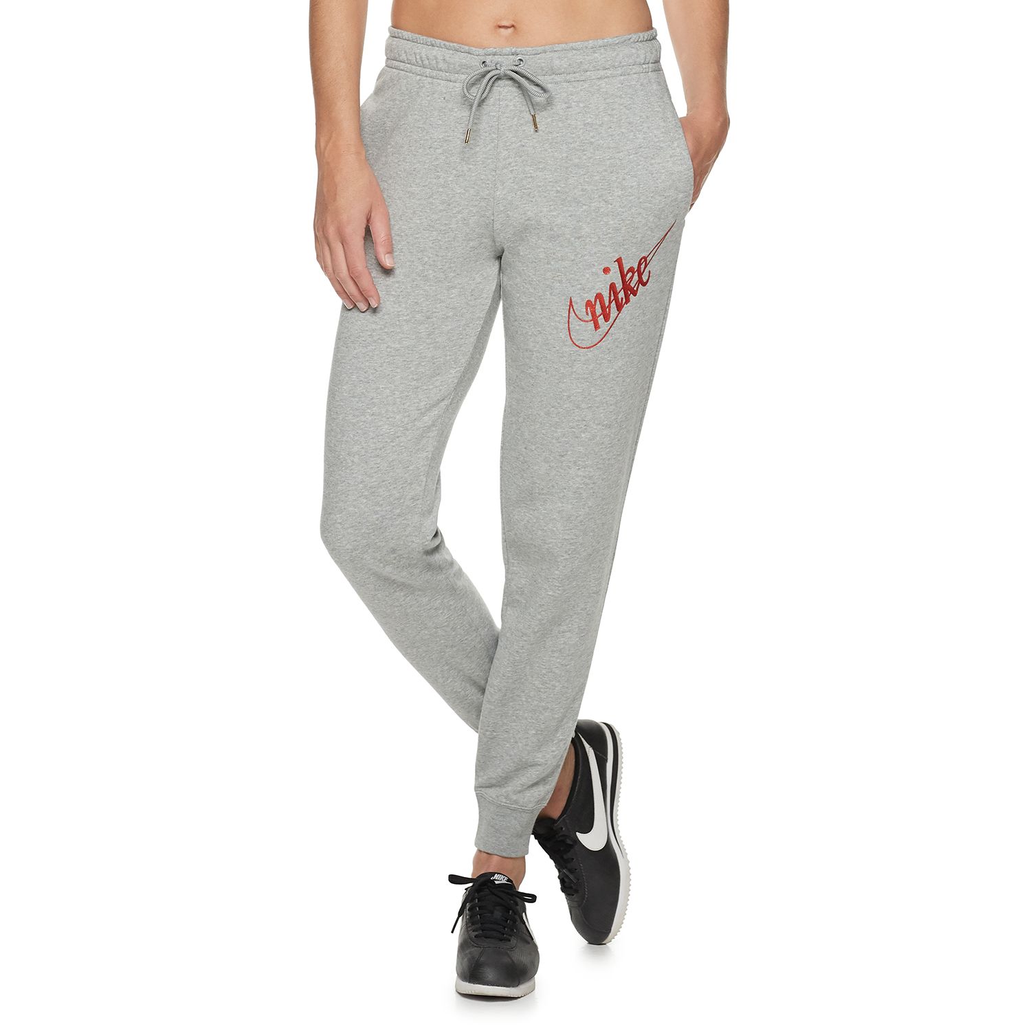 gray nike pants