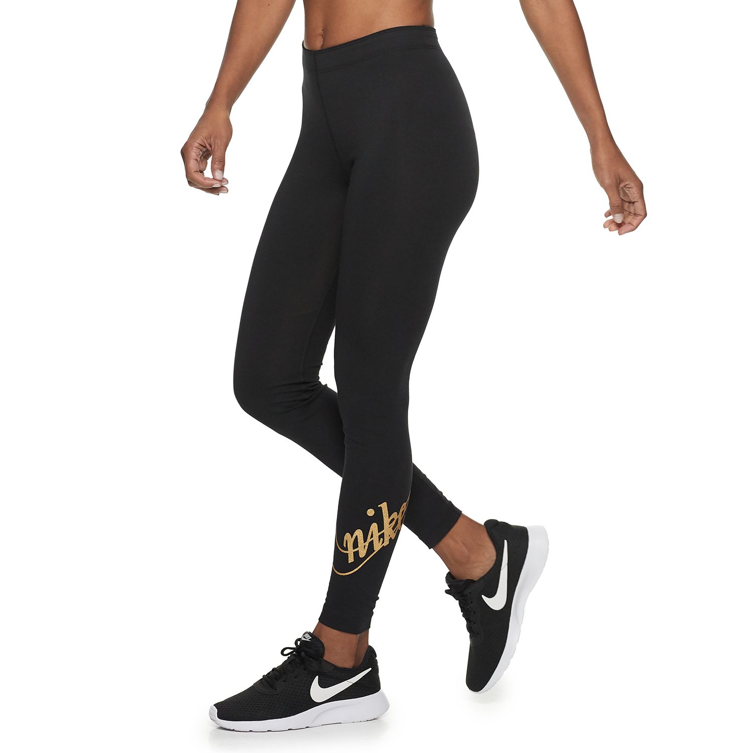 nike gold glitter leggings