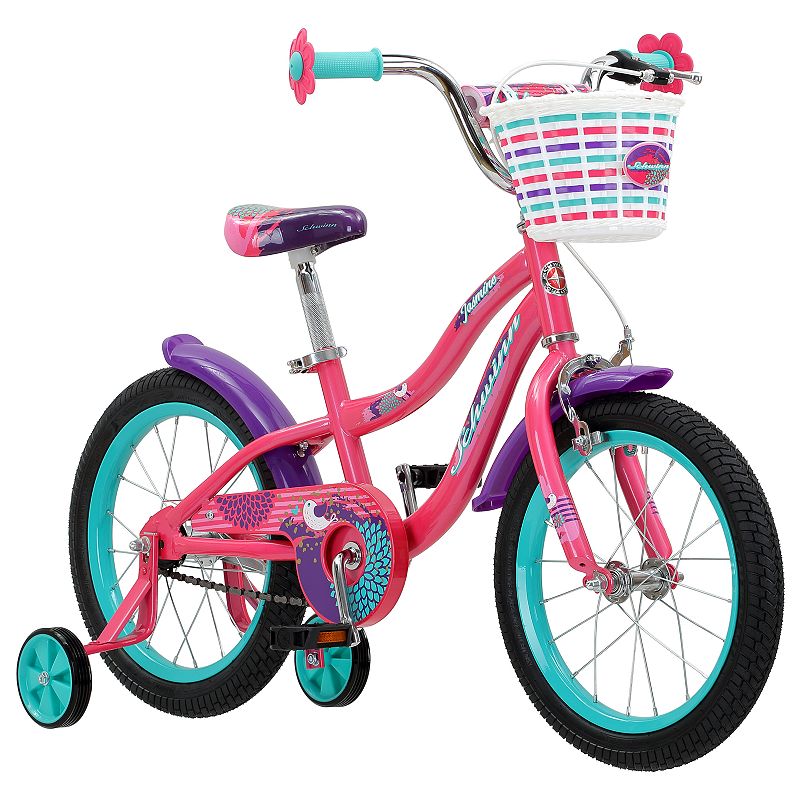 Schwinn 16-inch Girls SmartStart Jasmine Sidewalk Bicycle, Pink