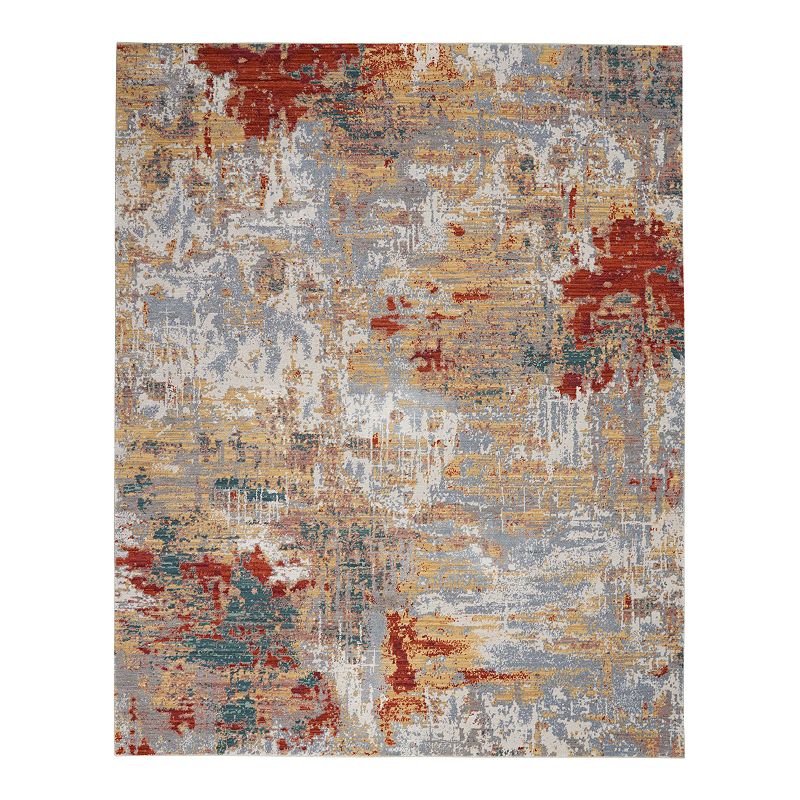 Nourison Artworks Soul Wool Blend Rug, Multicolor, 5.5X8 Ft