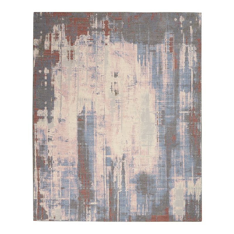 Nourison Artworks Beat Wool Blend Rug, Multicolor, 5.5X8 Ft