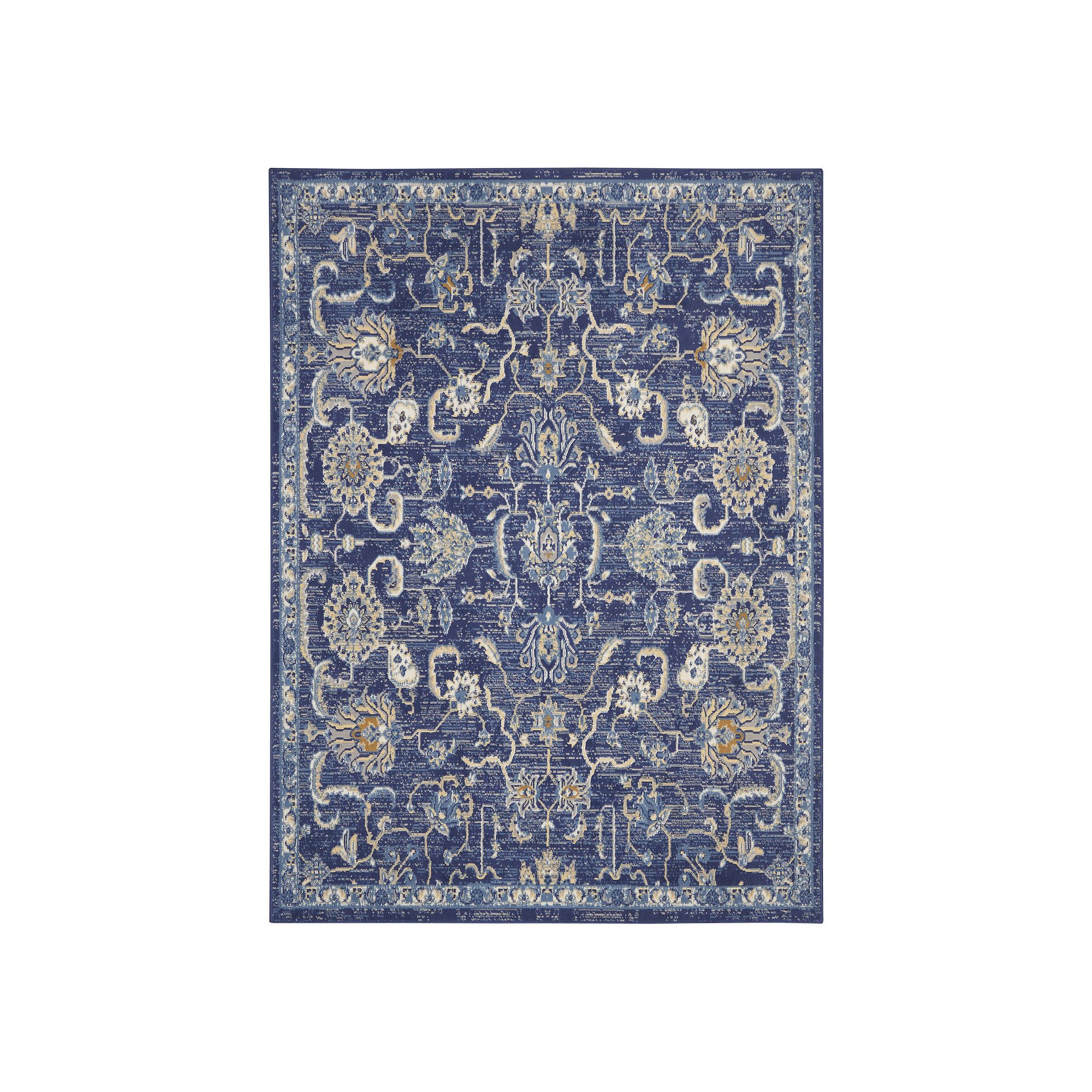 Nourison Grafix Pebble Rug, Blue