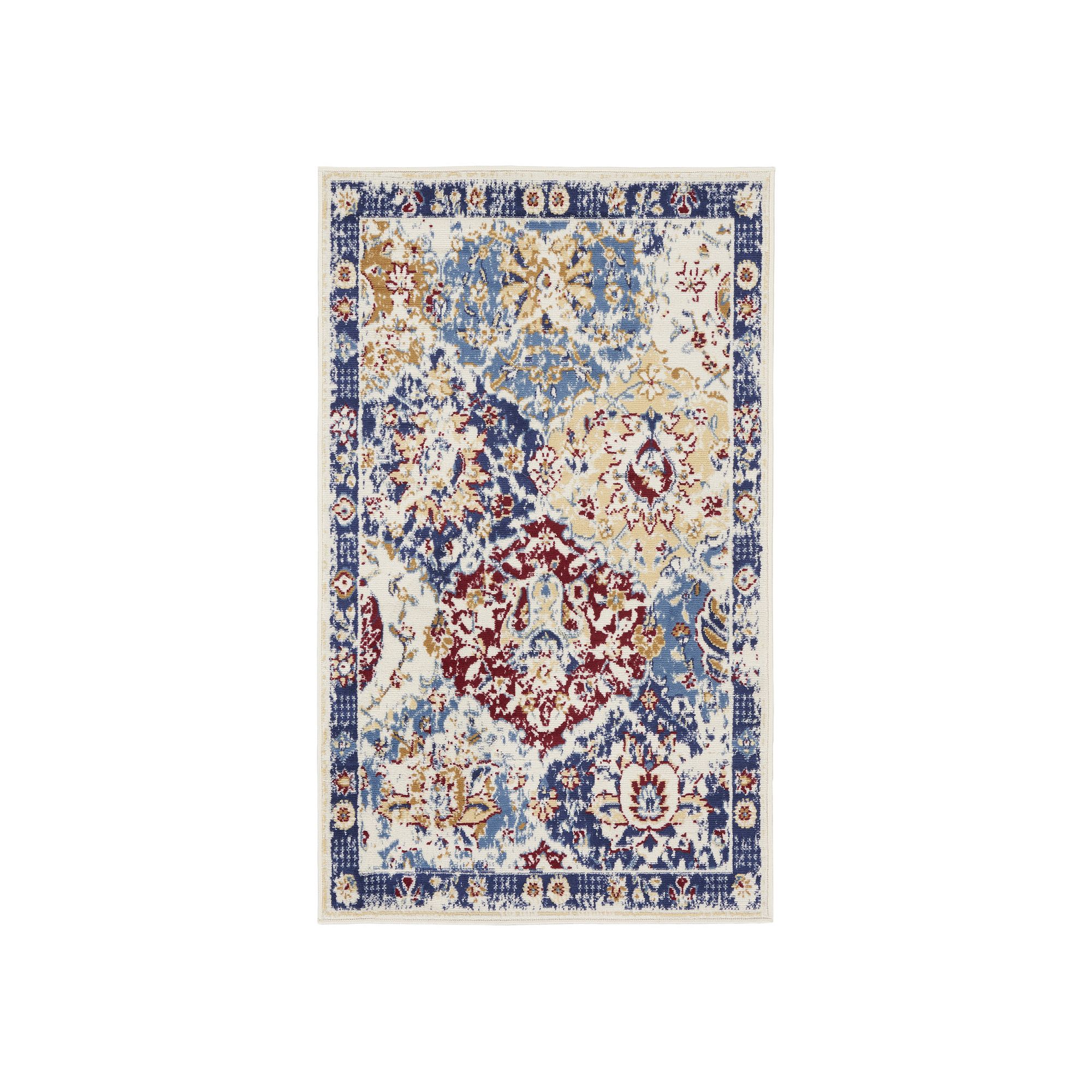 Nourison Grafix Madison Rug, Blue Teamcolor