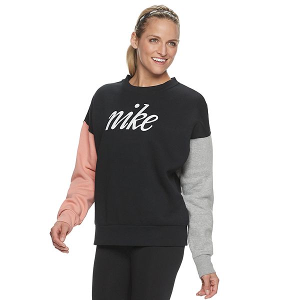 Color block nike online sweatshirt