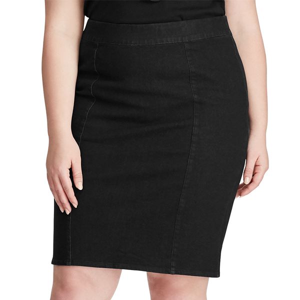 Chaps Womens Plus Size Straight Fit Pencil Skirt 