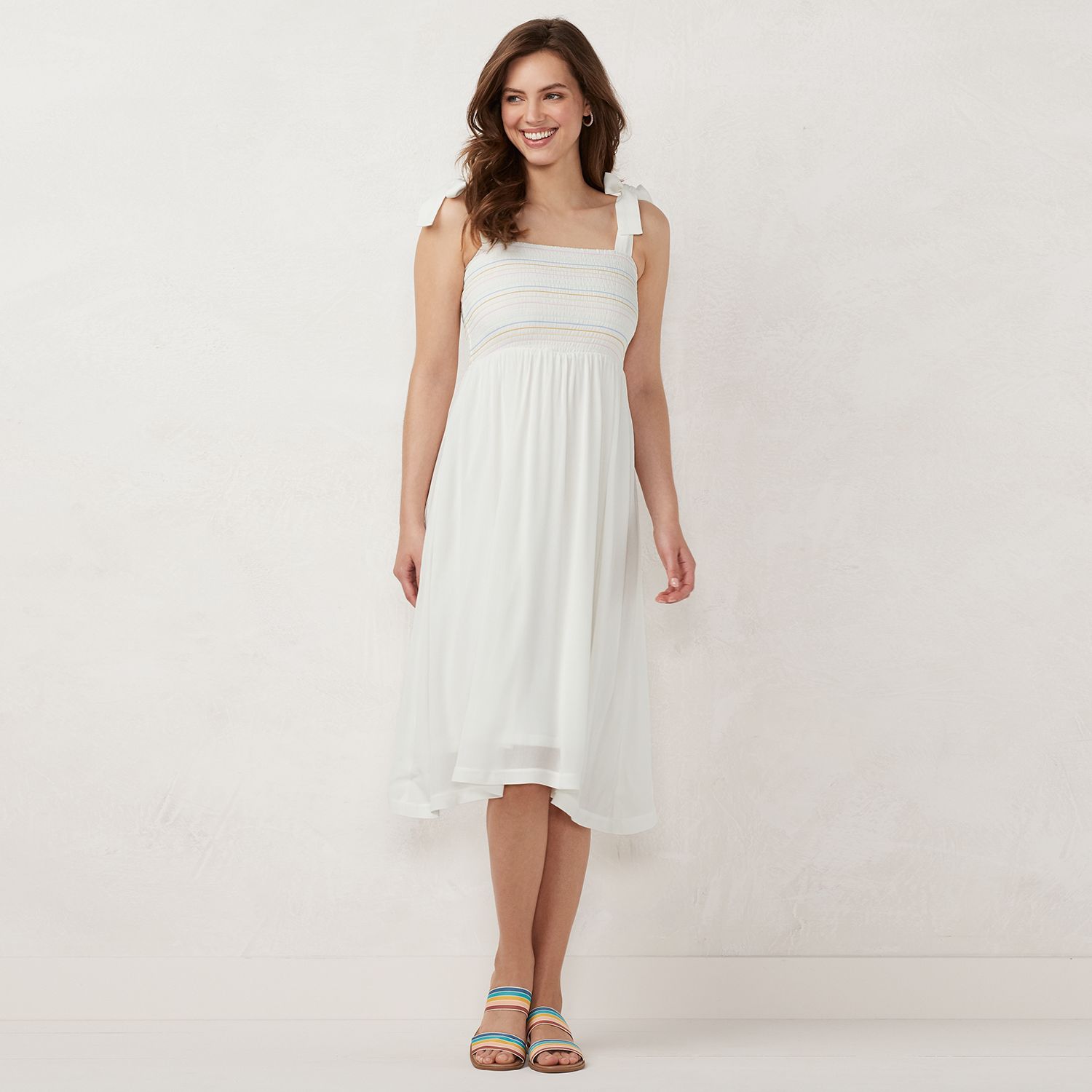 kohls girls white dress