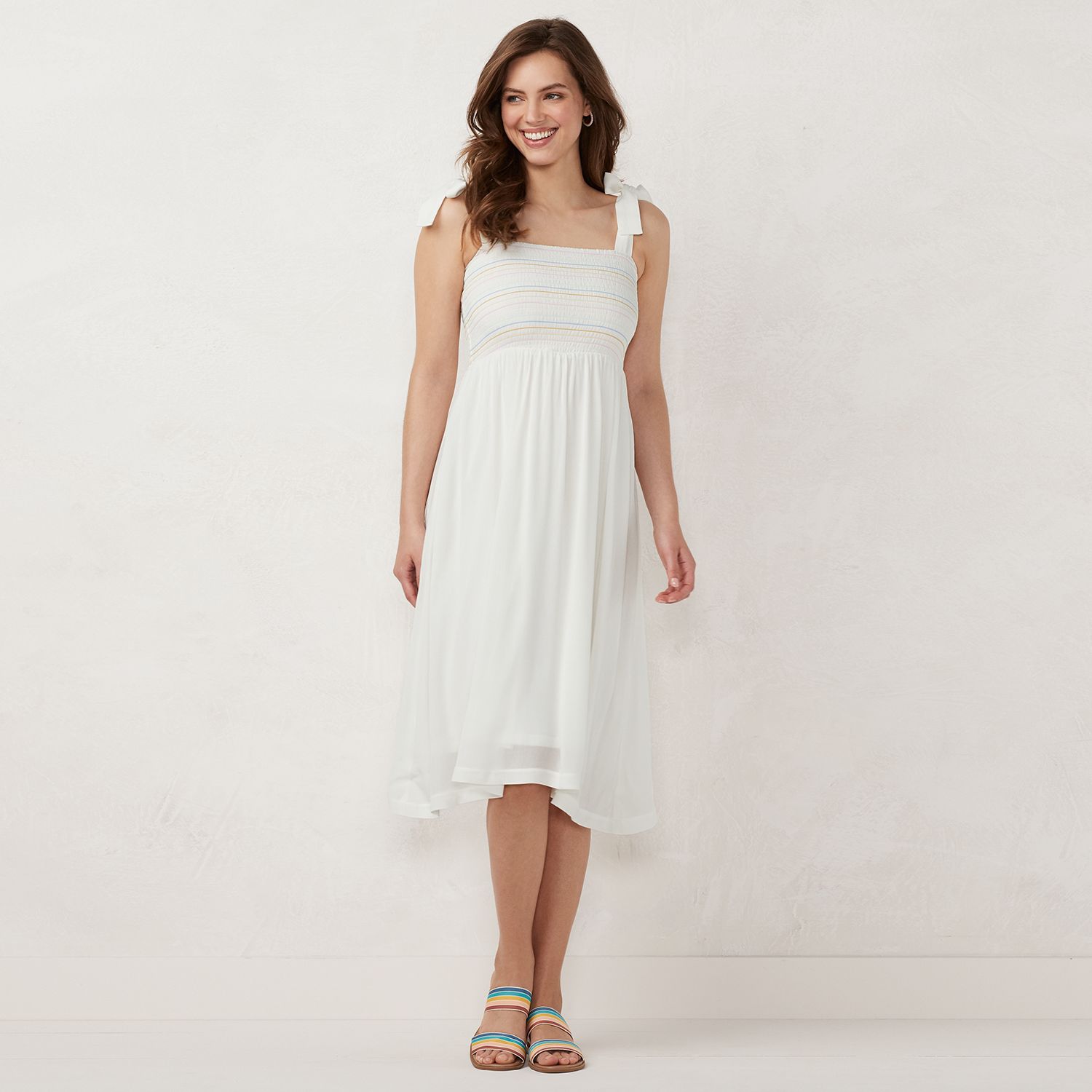 kohls womens white dresses