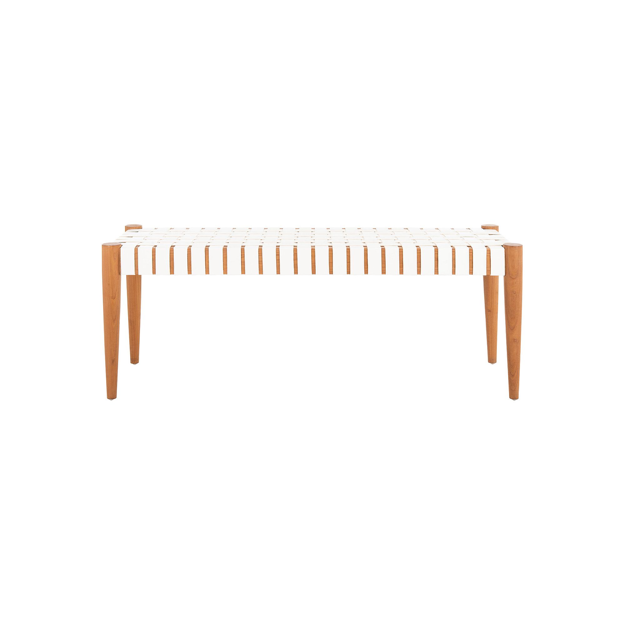 Safavieh Amalia Weave Bench, White