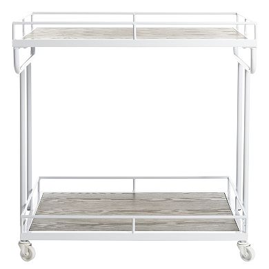 Safavieh Dawson 2-Tier Rectangle Bar Cart