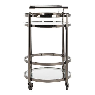 Safavieh Sienna 2-Tier Round Bar Cart