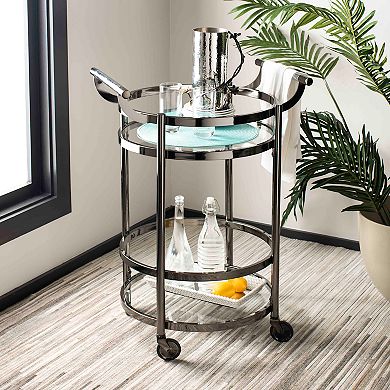 Safavieh Sienna 2-Tier Round Bar Cart