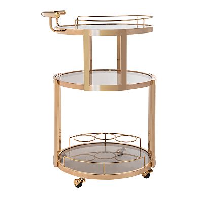 Safavieh Rio 3-Tier Round Bar Cart