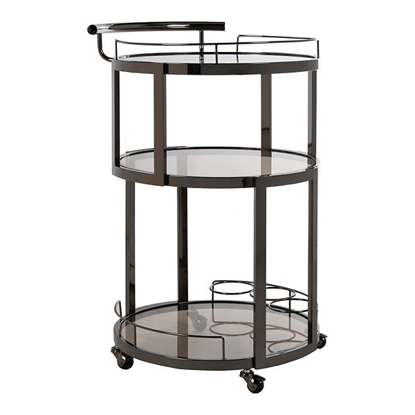 Safavieh Rio 3-Tier Round Bar Cart