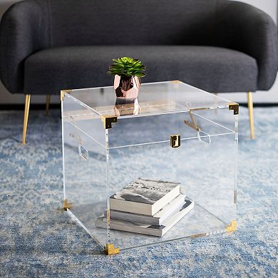 Safavieh Isidra Acrylic Trunk End Table