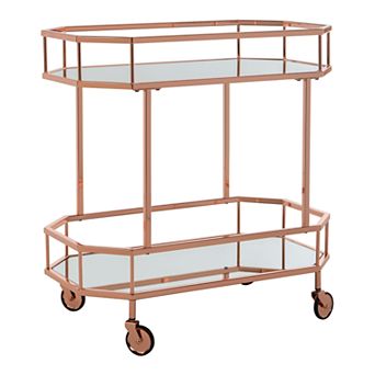 Safavieh Silva 2 tier Octagon Bar Cart
