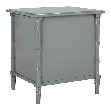 Safavieh Mina Coastal 3-Drawer 25" Bamboo Nightstand