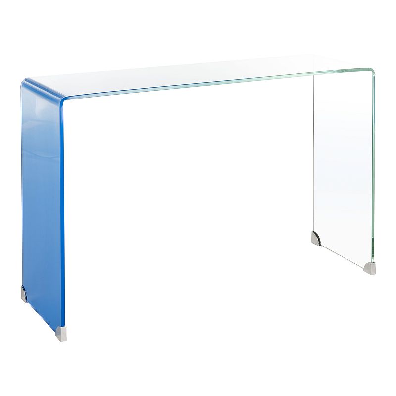 Safavieh Crysta Ombre Glass Console Table, Blue