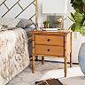 Safavieh Mina Modern Coastal 2-Drawer Bamboo Nightstand