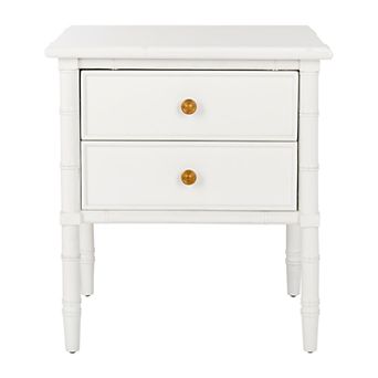 Safavieh Mina Modern Coastal 2-Drawer Bamboo Nightstand