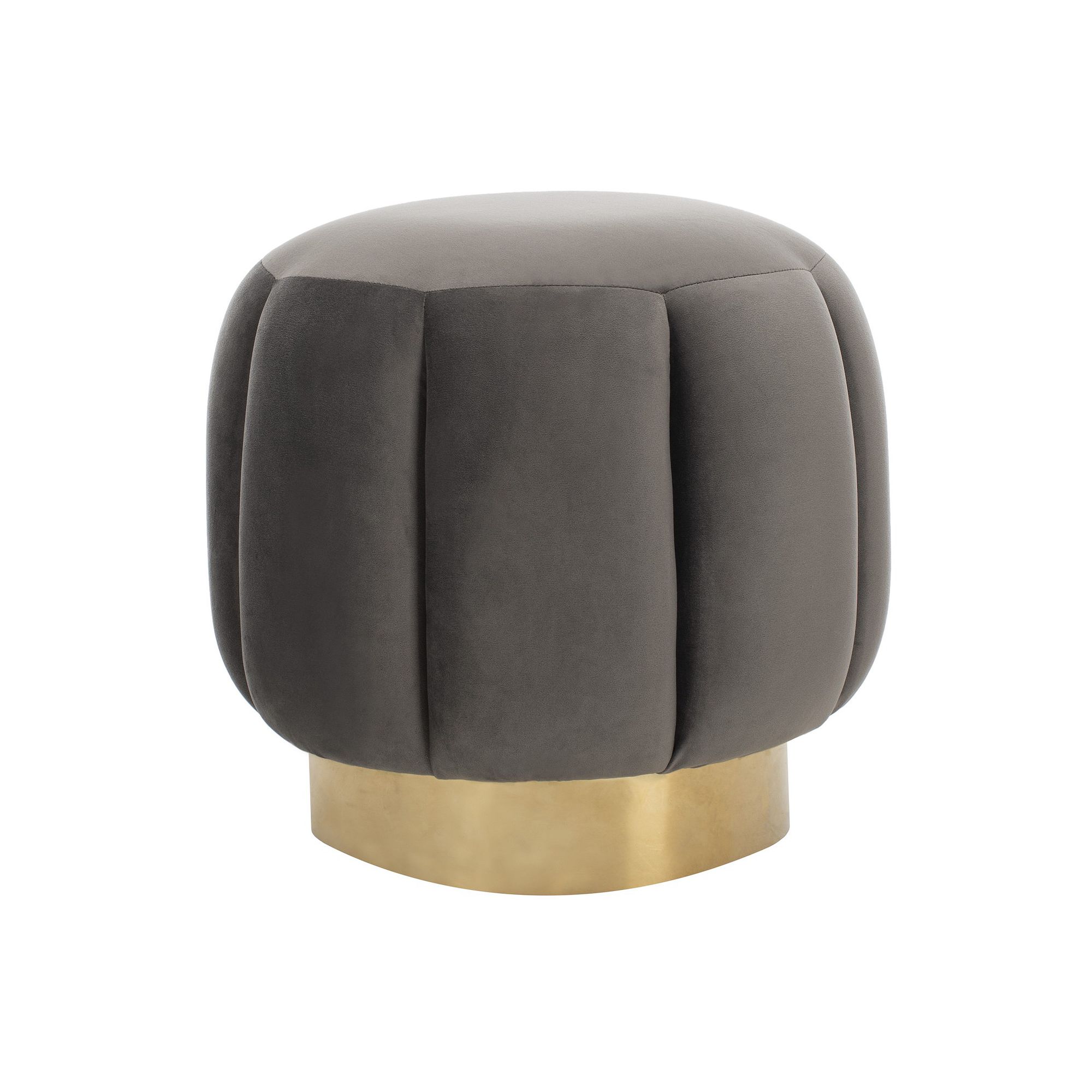 Safavieh Maxine Channel Tufted Ottoman, Clear