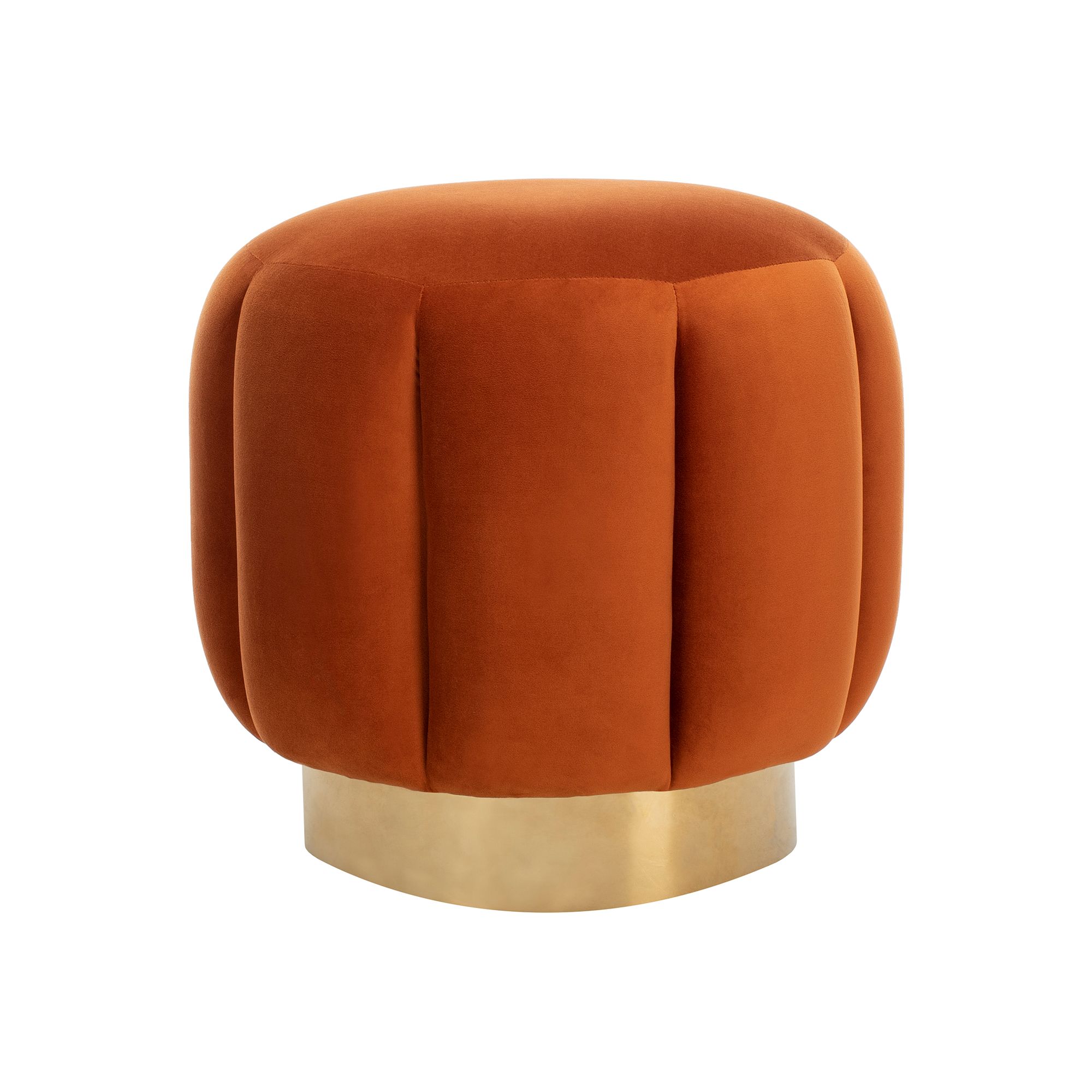 Safavieh Maxine Channel Tufted Ottoman, Sienna
