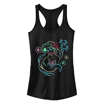 Disney's The Little Mermaid Ariel Juniors' Lights Ideal Racerback Tank Top