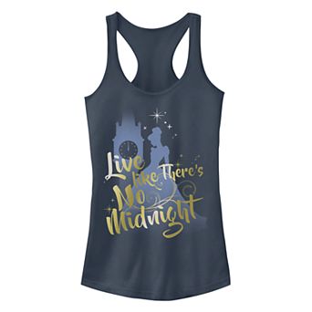 Disney's Cinderella Juniors' Live Like There's No Midnight Racerback Tank Top