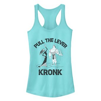 Disney's The Emperor's New Grove Yzma Kronk Juniors' Pull The Lever Racerback Tank Top