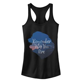 Disney's Lion King Quote Silhouette Juniors' Ideal Racerback Tank Top