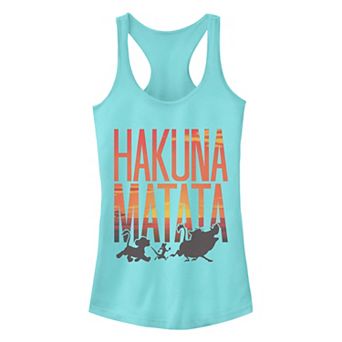 Junior's Disney's The Lion King Sunset Hakuna Matata Racerback Tank Top
