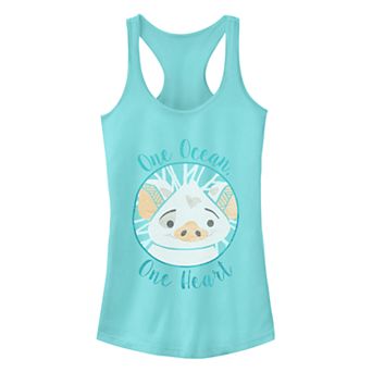 Disney's Moana Pua Juniors' One Heart Circle Logo Racerback Tank Top