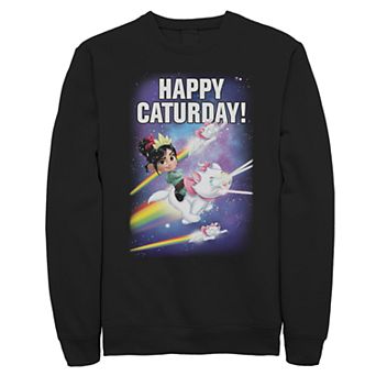 Disney's Wreck It Ralph 2 Happy Caturday Stars Juniors' Crew Fleece