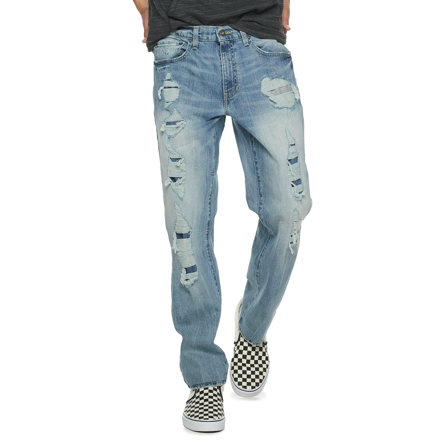 kohls mens jeans elastic waist