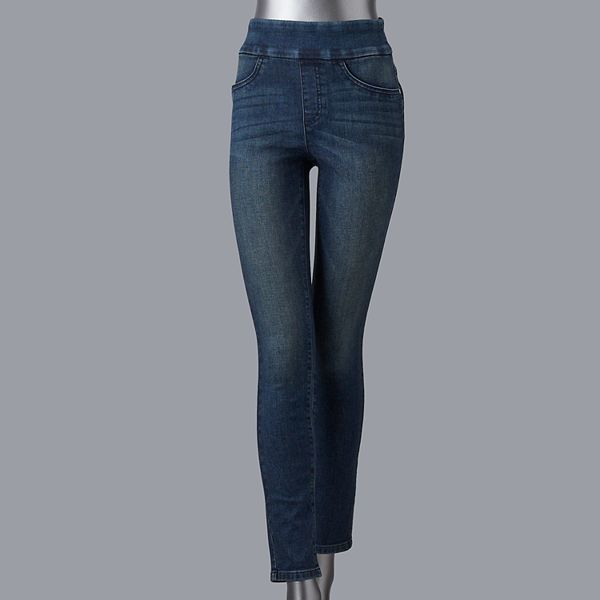 Womens Simply Vera Vera Wang Power Stretch Denim Jegging