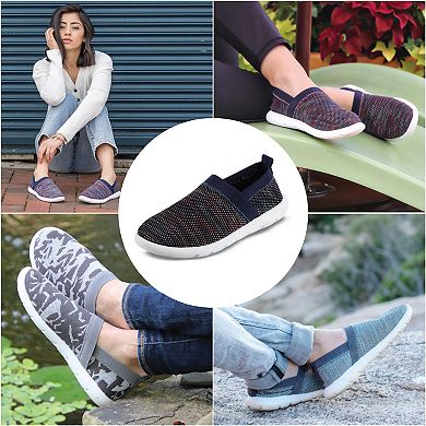 Zenz From isotoner Women's Sport Knit Everywear Slip-On Sneakers