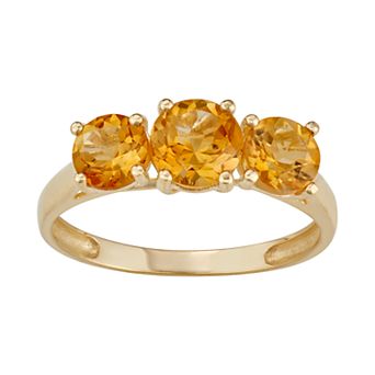 Designs by Gioelli 10k Gold 3-Stone Ring