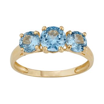Designs by Gioelli 10k Gold 3-Stone Ring