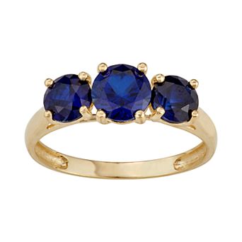 Designs by Gioelli 10k Gold 3-Stone Ring