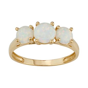 Designs by Gioelli 10k Gold 3-Stone Ring