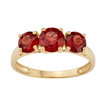 Designs by Gioelli 10k Gold 3-Stone Ring