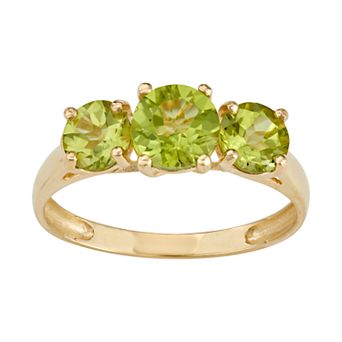 Designs by Gioelli 10k Gold 3-Stone Ring