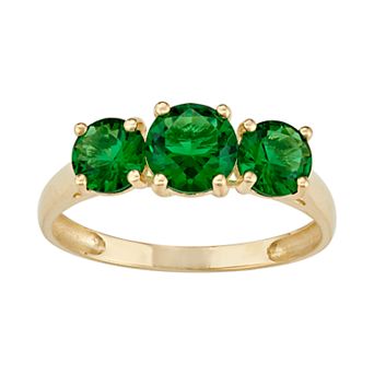 Designs by Gioelli 10k Gold 3-Stone Ring