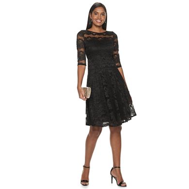 Petite Chaya Lace Fit & Flare Dress