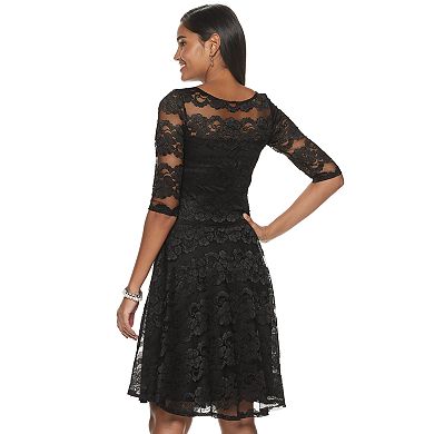 Petite Chaya Lace Fit & Flare Dress