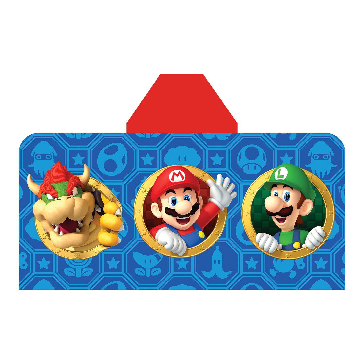 super mario hooded towel